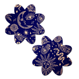Pastease Midnight Celestial Sun & Moon Petal - Black/White