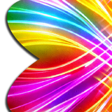 Pastease Electric Fractal Laser Petal - Rainbow