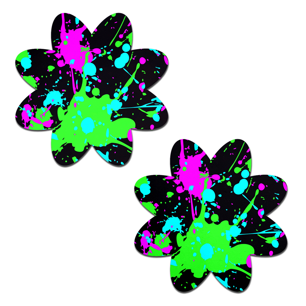 Pastease Vibrant Neon Paint Splatter Petal - Multi-Color