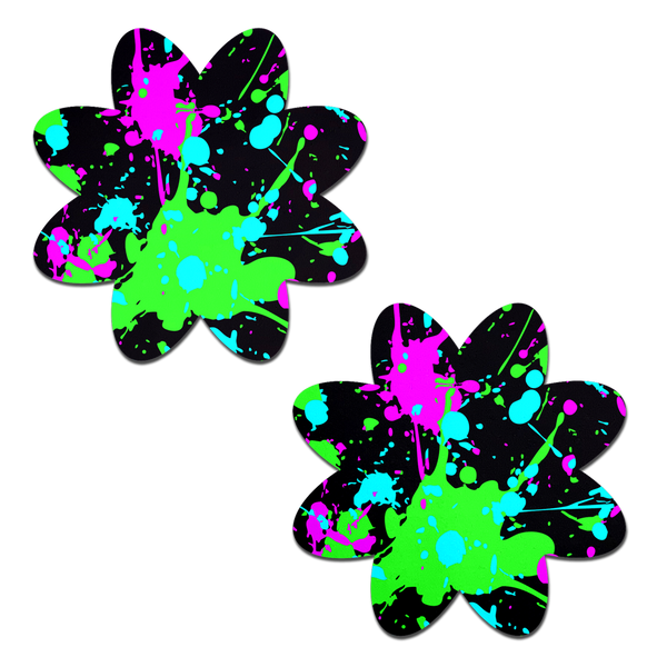 Pastease Vibrant Neon Paint Splatter Petal - Multi-Color