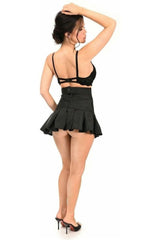 Pinstripe Lace - Up Mini Skirt - Daisy Corsets