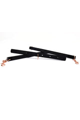 Coquette Pleasure Black Velvet Spreader Bar Rose Gold