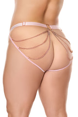 Coquette Pleasure Chérie Rose Chain Cage Back Panty