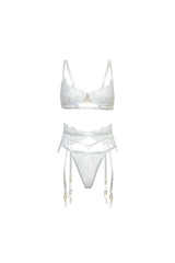 Portia Open Cups Shelf Bra Set