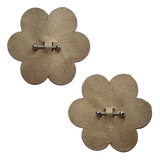 Pastease Pierced Flower Breast Petal w/Barbell Piercing - Nude