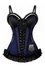 Daisy Corsets Lavish Navy/Black Bustier Corset with Underwire Cups