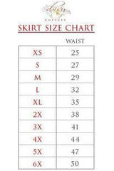Daisy Corsets Skulls Gothic Print Stretch Lycra Skirt