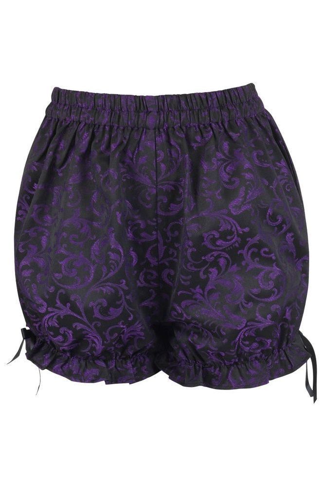 Daisy Corsets Purple/Black Brocade Bloomers