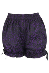 Daisy Corsets Purple/Black Brocade Bloomers