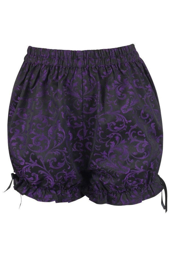 Daisy Corsets Purple/Black Brocade Bloomers