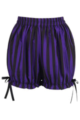 Purple/Black Striped Bloomers - Daisy Corsets