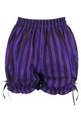 Purple/Black Striped Bloomers - Daisy Corsets