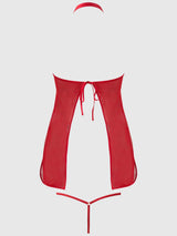 House of Desire Queen Dragon Mesh & Applique Chemise Set