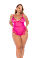 Mapale Queen Flirt and Flow Lace Bodysuit Light Blue