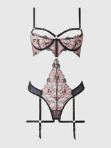 Nova Blacklight Glow Lace Teddy