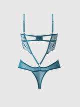 Nova Blacklight Glow Lace Teddy