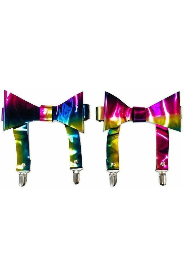 Daisy Corsets Rainbow Holo Garters (set of 2) HAR-504