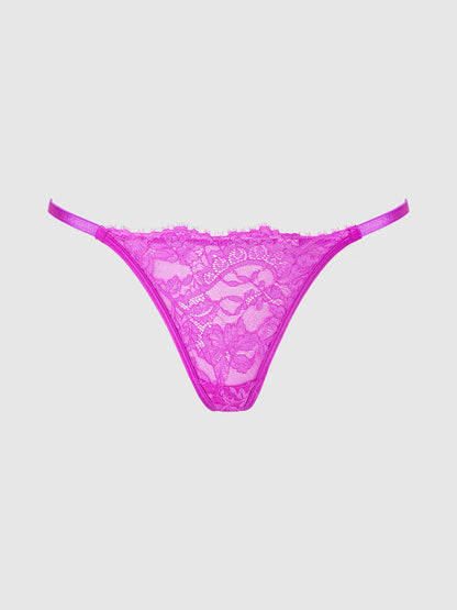 House of Desire Reanna Lace & Chain DESIRE Charm G-String Panty Pink