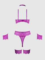 Reanna Lace & Chain Handcuff Teddy Pink