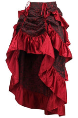 Daisy Corsets Brocade Adjustable High Low Bustle Skirt