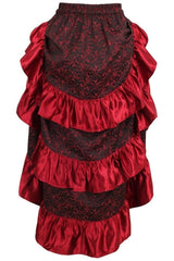 Daisy Corsets Brocade Adjustable High Low Bustle Skirt