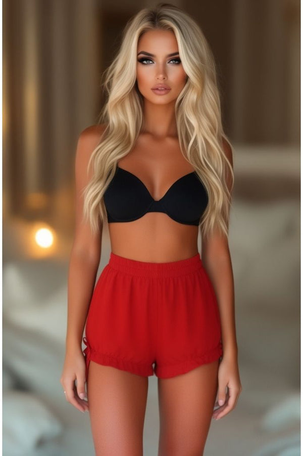 Daisy Corsets Red Crepe Bloomers