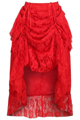 Daisy Corsets Lace Adjustable High Low Bustle Skirt