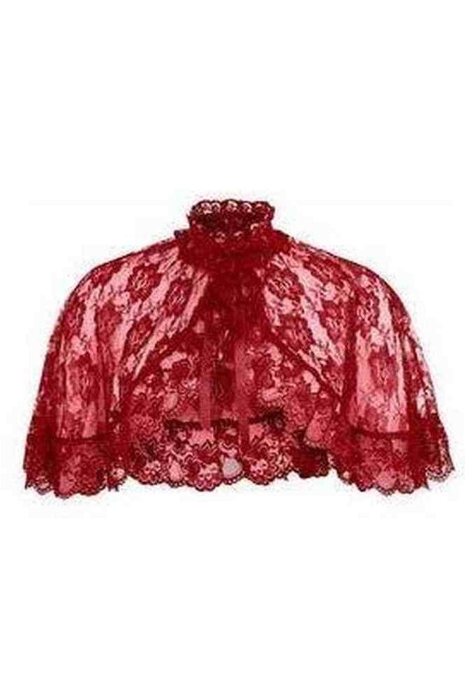 Daisy Corsets Red Lace Cape