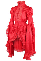 Daisy Corsets Satin & Lace Ruffled Jacket