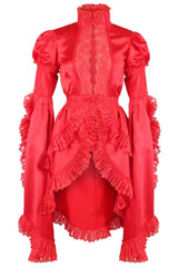 Daisy Corsets Satin & Lace Ruffled Jacket