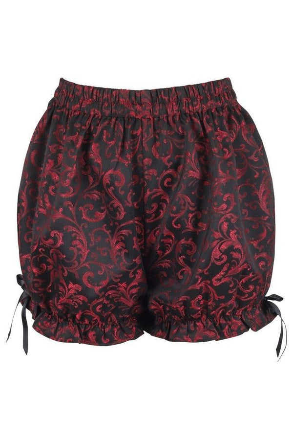 Red/Black Brocade Bloomers - Daisy Corsets