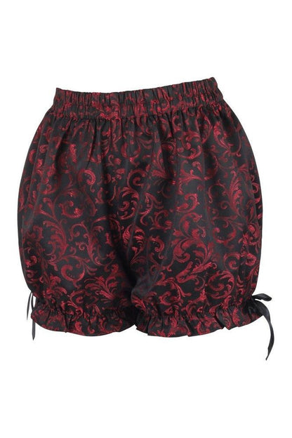 Red/Black Brocade Bloomers - Daisy Corsets