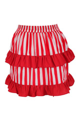 Daisy Corsets Striped Ruched Bustle Skirt
