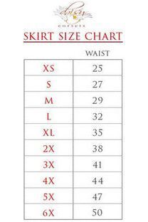 Retro Swirl Skirt - Daisy Corsets