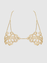 Rhinestone Swirl Knot Bralette Bra