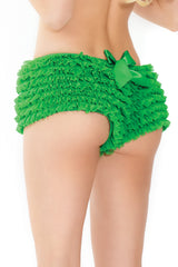 Coquette Ruffle Cheeky Booty Shorts