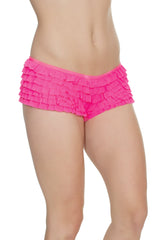 Coquette Ruffle Cheeky Booty Shorts