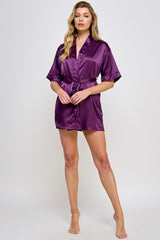 BeWicked Satin Getting Ready Robe