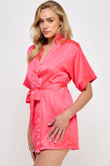 BeWicked Satin Getting Ready Robe