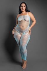 Fantasy Lingerie Sheer Dream Of Me Footless Open Crotch Bodystocking