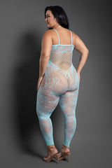 Fantasy Lingerie Sheer Dream Of Me Footless Open Crotch Bodystocking