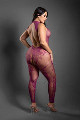 Fantasy Lingerie Sheer Endless Embrace Crotchless Bodystocking Queen