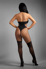 Fantasy Sheer Lose Control Crotchless Bodystocking Black-Rebel Romance