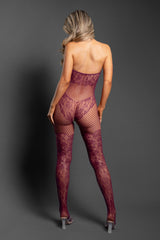 Fantasy Lingerie Sheer Our Moment Crotchless Bodystocking