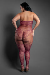 Fantasy Lingerie Sheer Our Moment Crotchless Bodystocking