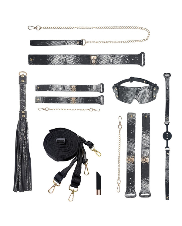 Ouch! Florence Collection Bondage Kit with Bag Set Black