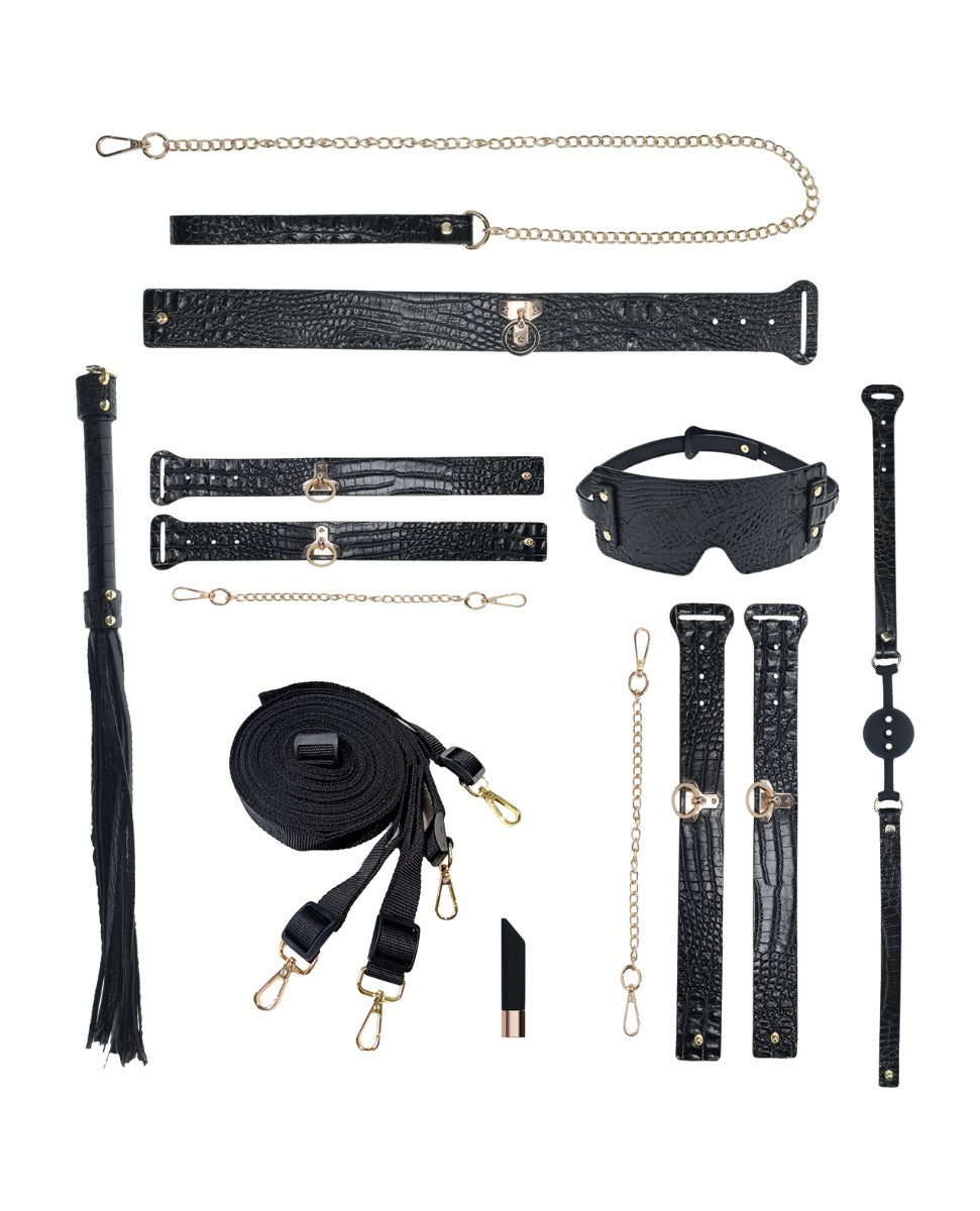 Ouch! Rome Collection Bondage Kit with Bag Set Black
