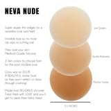 Neva Nude Yummy Skin Invisible Reusable Silicone Pasties - Mocha