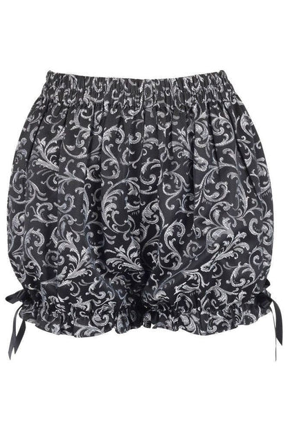 Silver/Black Brocade Bloomers - Daisy Corsets