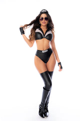 Mapale Sleek Police Costume Lingerie Set
